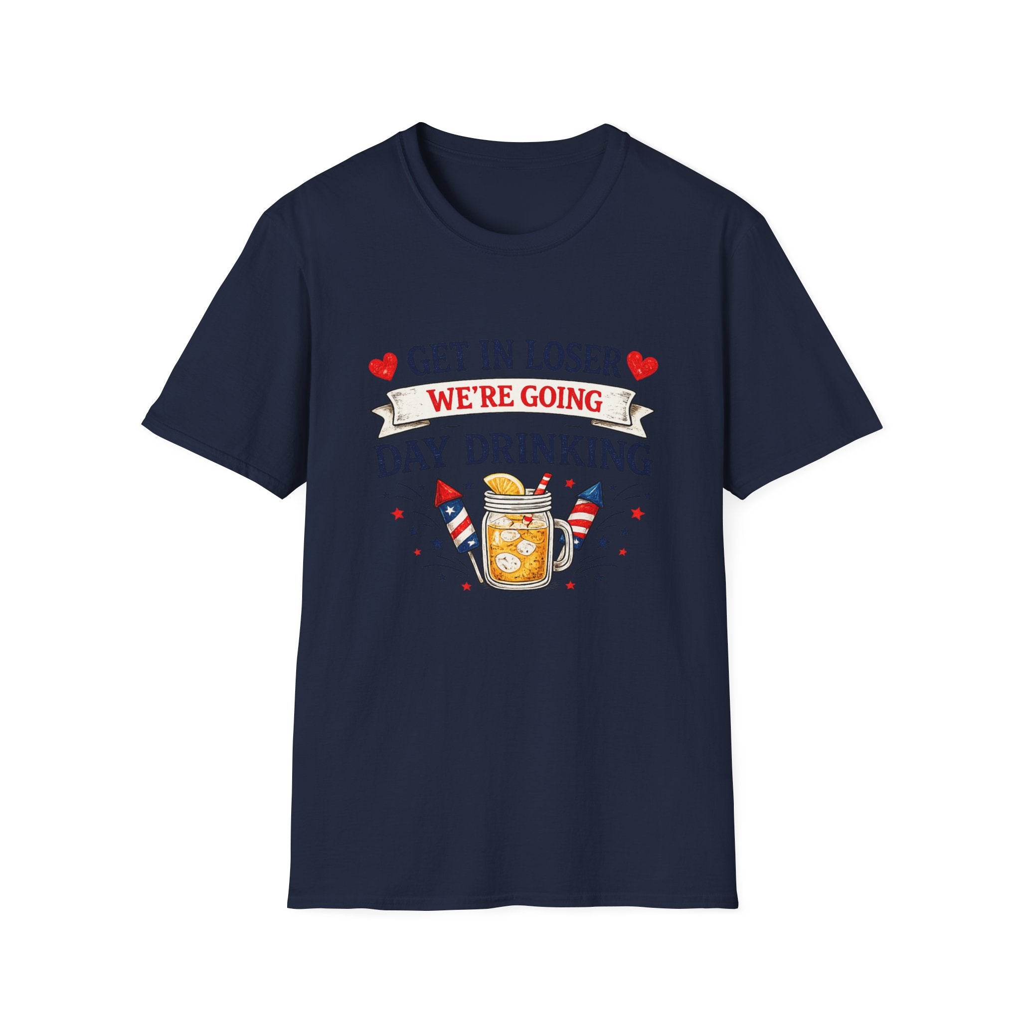 Get In Loser We're Going Day Drinking T-Shirt | Cocktail Graphic Tee