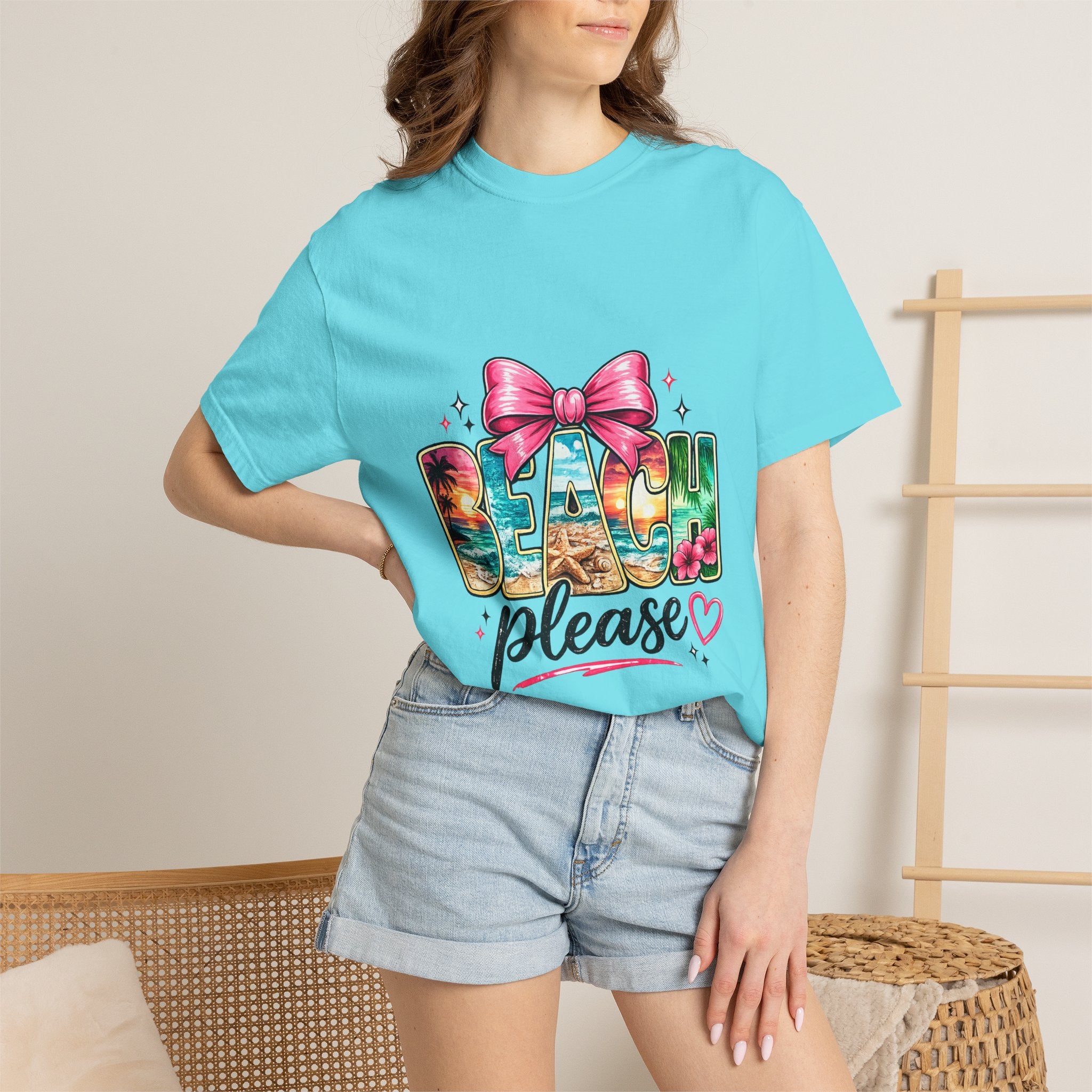 Beach Please T-Shirt — Tropical Summer Graphic Tee