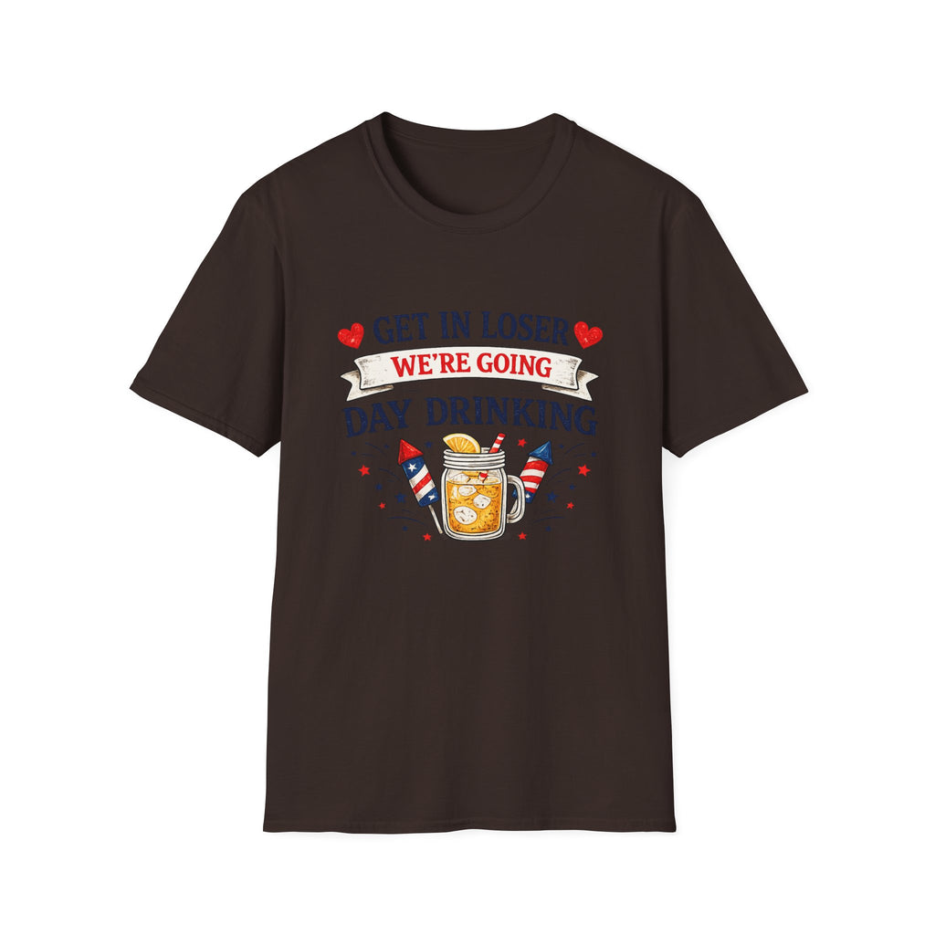 Get In Loser We're Going Day Drinking T-Shirt | Cocktail Graphic Tee